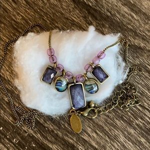 Blue and purple necklace